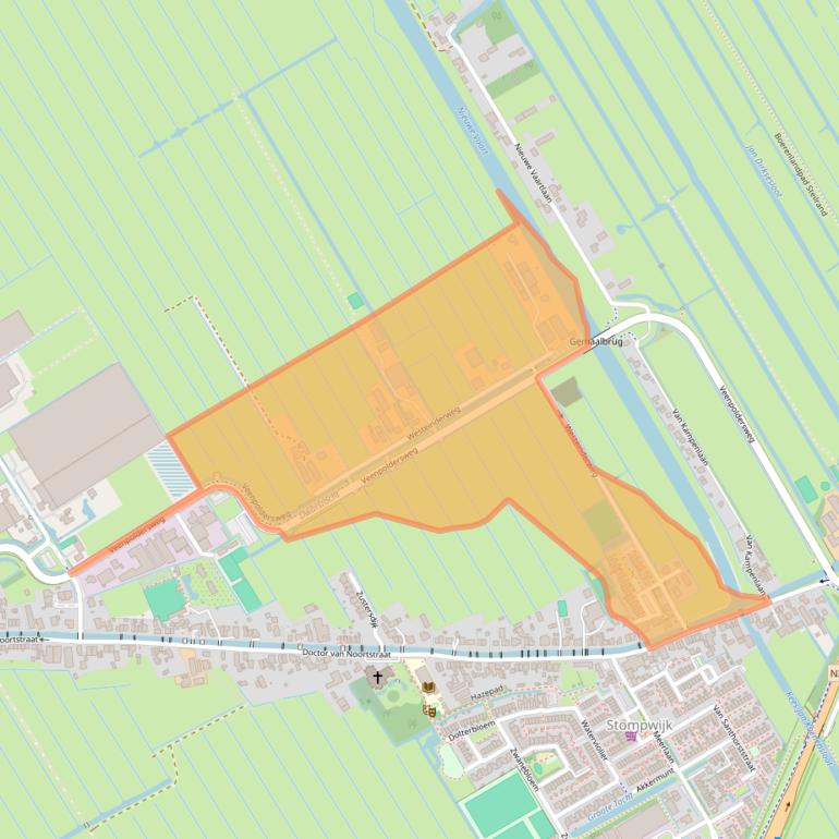 Kaart van postcodegebied 2266HH.