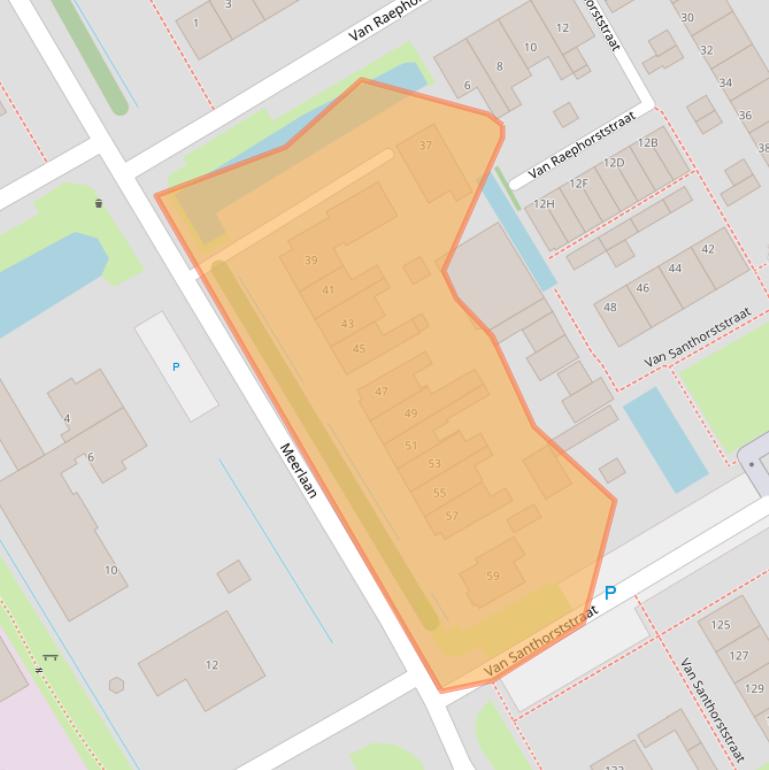 Kaart van postcodegebied 2266HM.