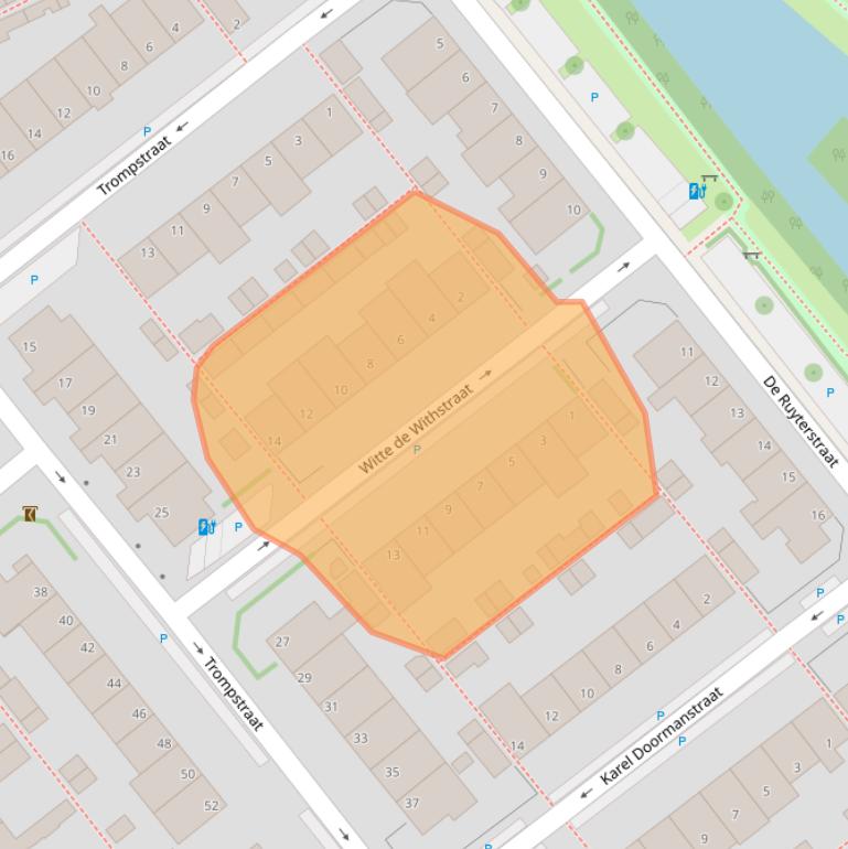 Kaart van postcodegebied 2266KS.