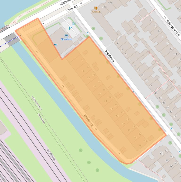 Kaart van postcodegebied 2266LH.