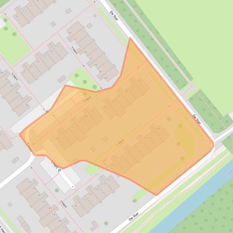 Kaart van postcodegebied 2266ND.