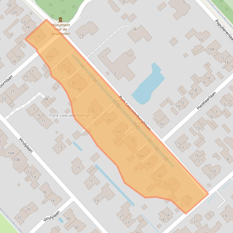 Kaart van postcodegebied 2267BP.