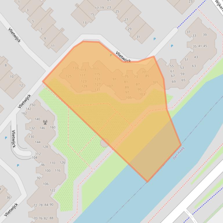 Kaart van postcodegebied 2271ET.