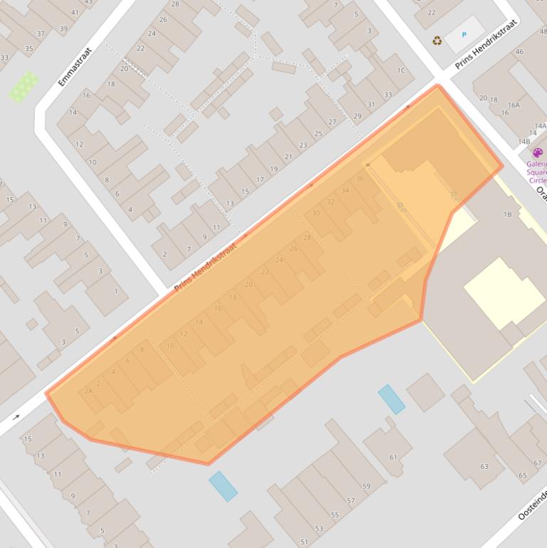 Kaart van postcodegebied 2271SW.