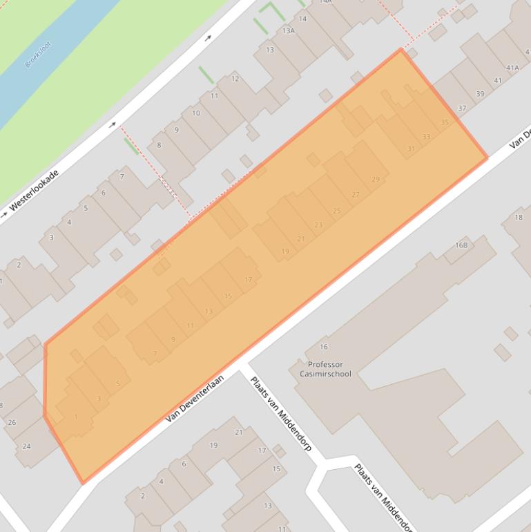 Kaart van postcodegebied 2271TT.