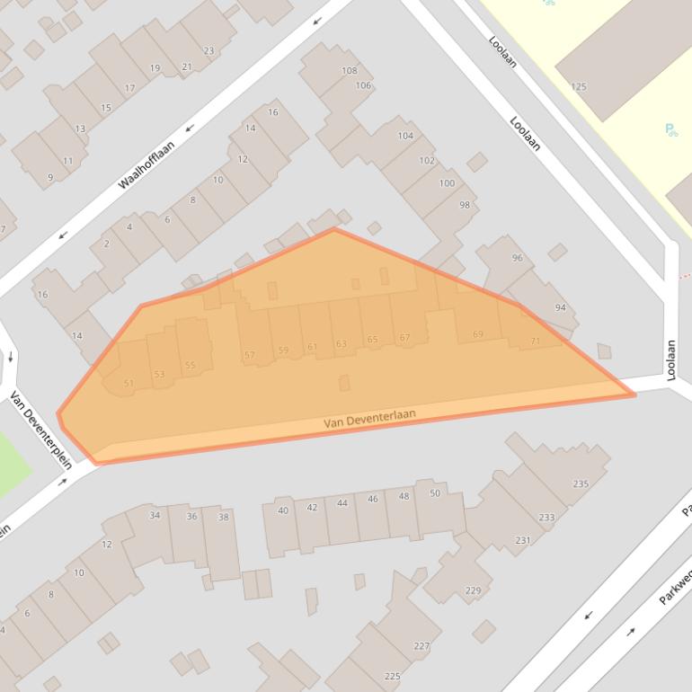 Kaart van postcodegebied 2271TW.