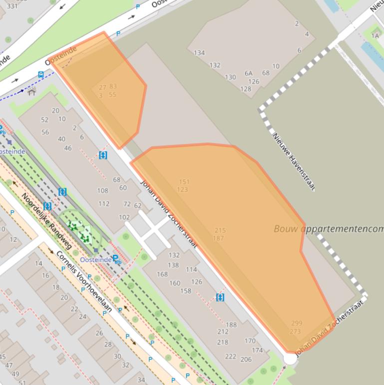 Kaart van postcodegebied 2272KB.