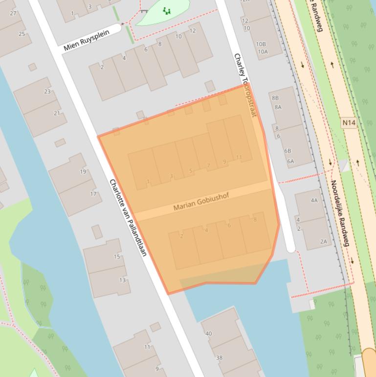 Kaart van postcodegebied 2272TS.