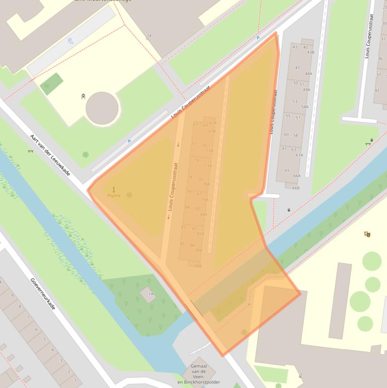 Kaart van postcodegebied 2274XT.