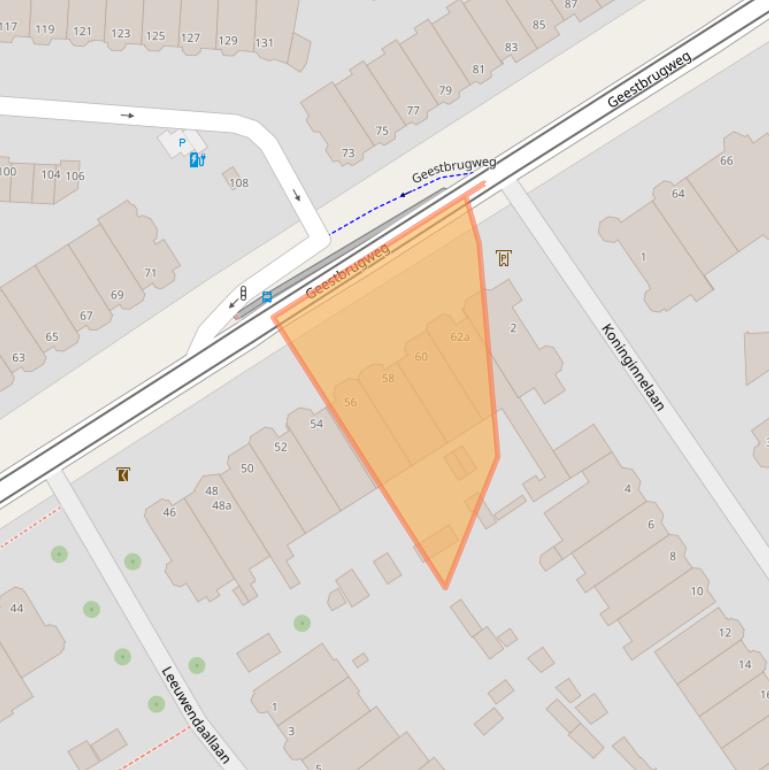 Kaart van postcodegebied 2281CN.