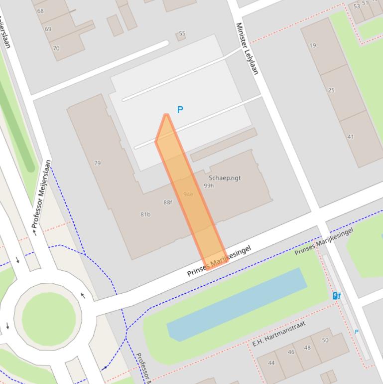 Kaart van postcodegebied 2285GW.