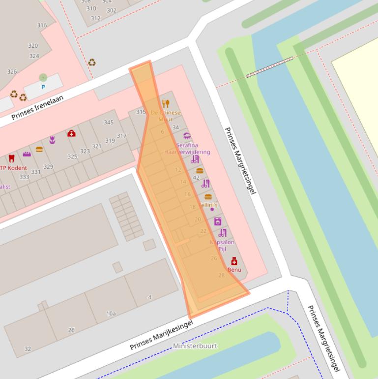 Kaart van postcodegebied 2285HP.