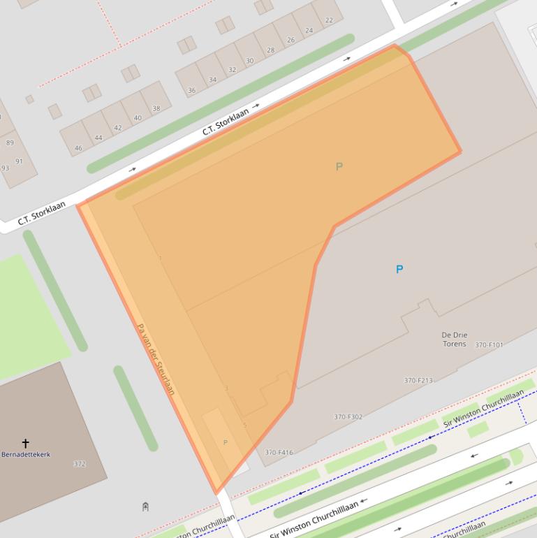 Kaart van postcodegebied 2285VW.