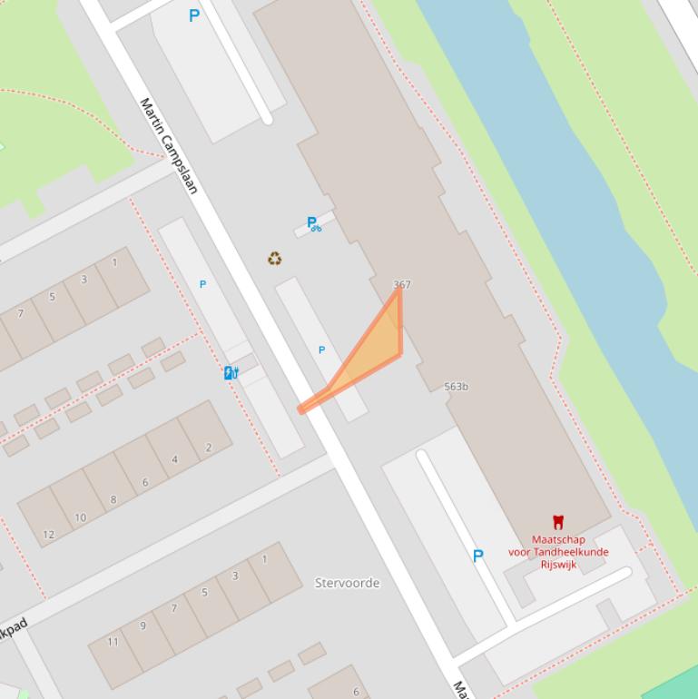 Kaart van postcodegebied 2286TB.