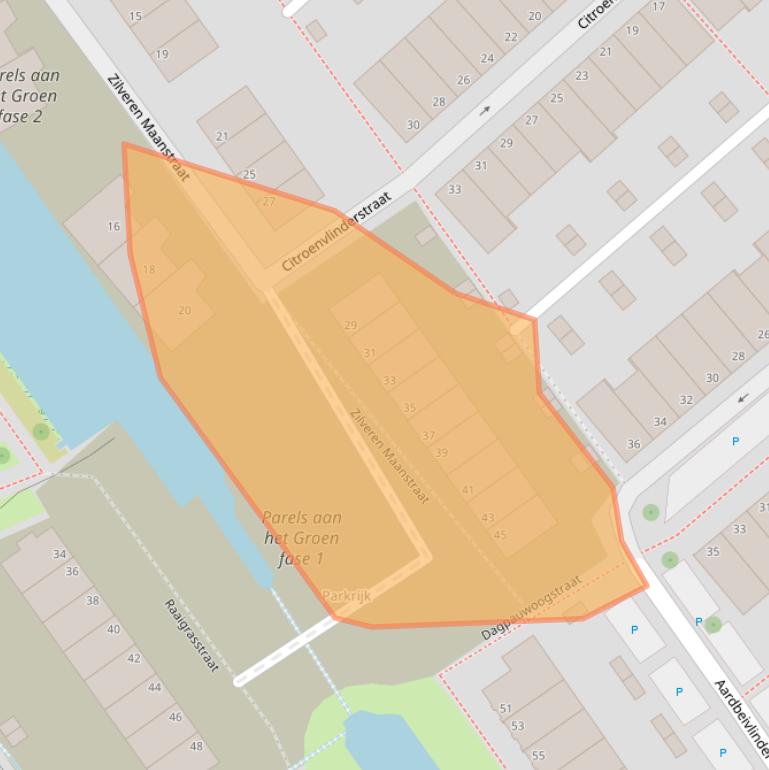 Kaart van postcodegebied 2288BZ.