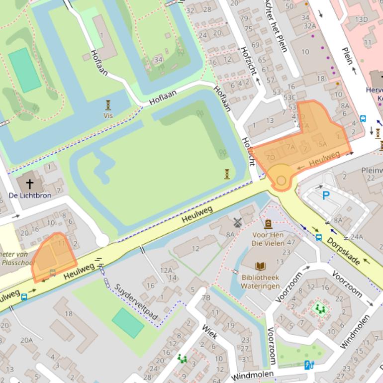 Kaart van postcodegebied 2291BW.