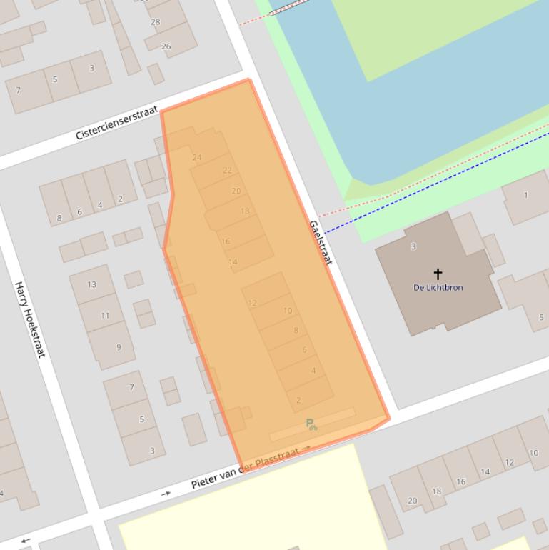 Kaart van postcodegebied 2291SH.