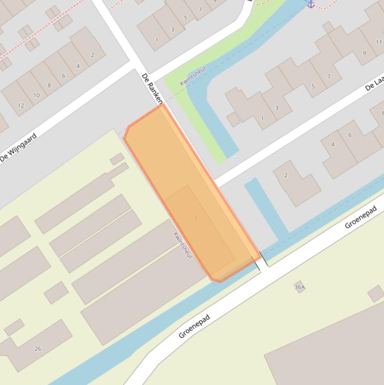 Kaart van postcodegebied 2291WW.