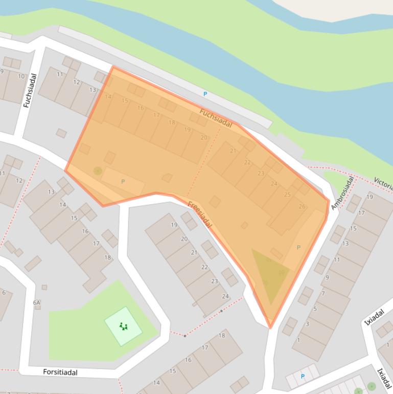 Kaart van postcodegebied 2317HR.