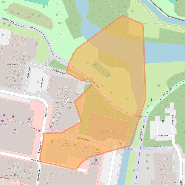 Kaart van postcodegebied 2317ST.