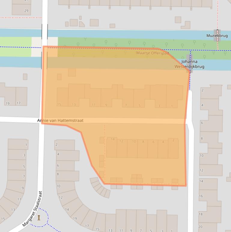Kaart van postcodegebied 2331MN.