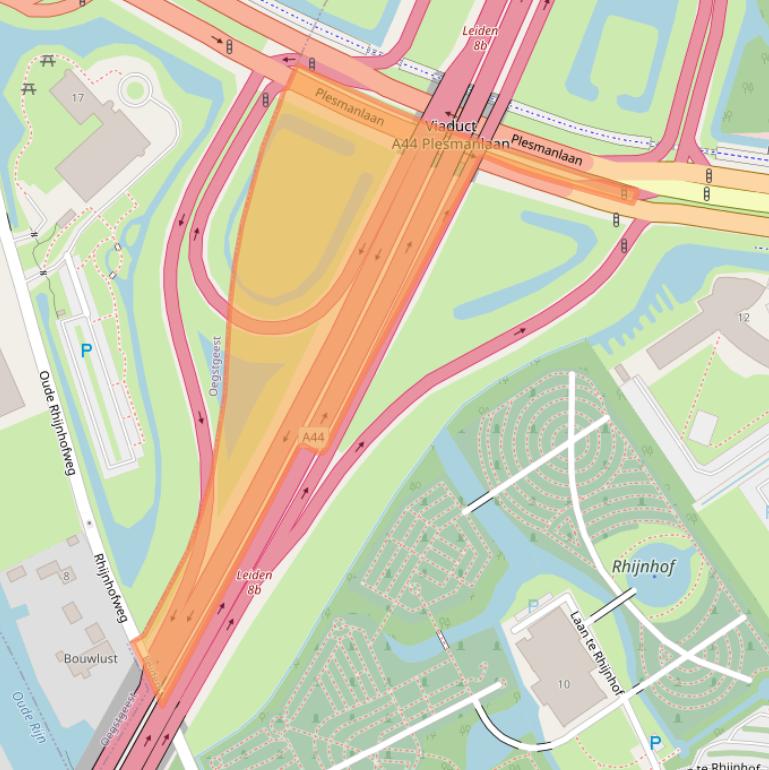Kaart van postcodegebied 2332CD.
