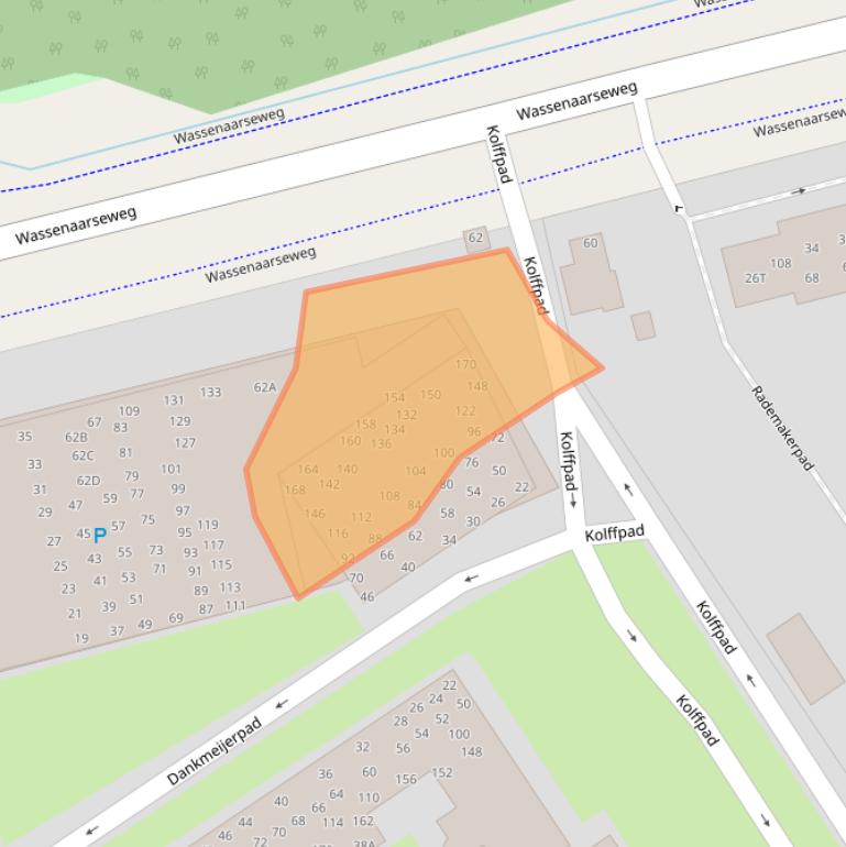 Kaart van postcodegebied 2333BP.