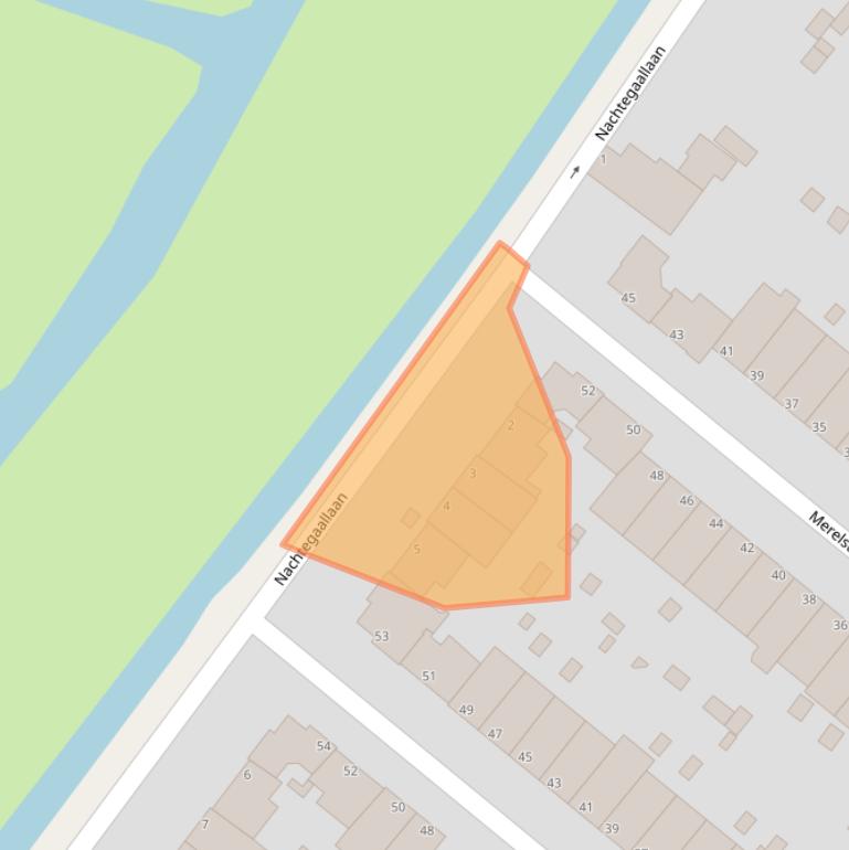 Kaart van postcodegebied 2333XP.