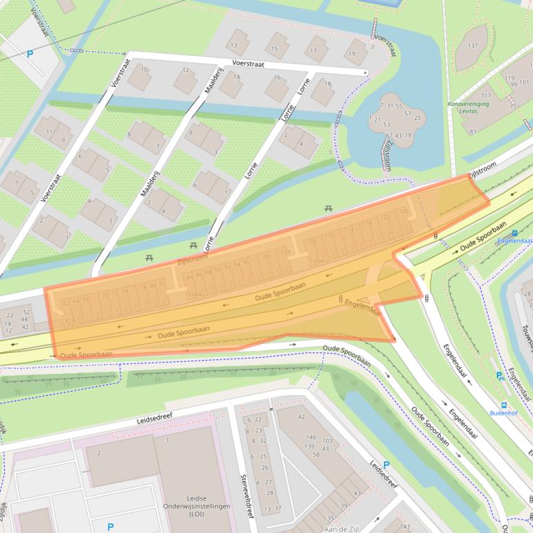 Kaart van postcodegebied 2353NR.