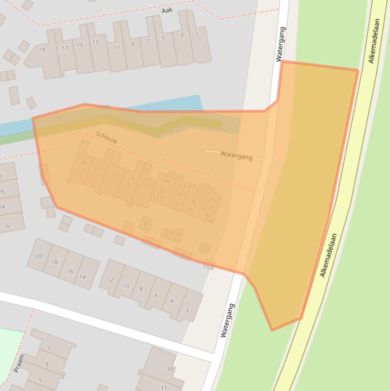 Kaart van postcodegebied 2377BP.