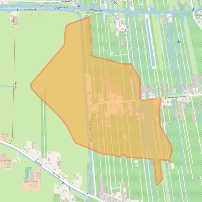 Kaart van postcodegebied 2391ND.