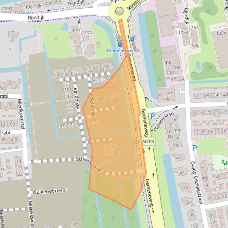 Kaart van postcodegebied 2394KB.