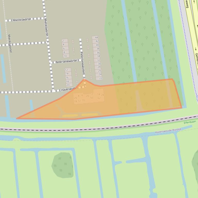 Kaart van postcodegebied 2394KD.