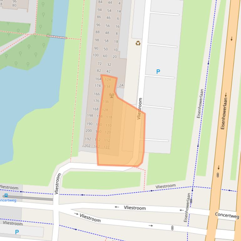 Kaart van postcodegebied 2401VN.