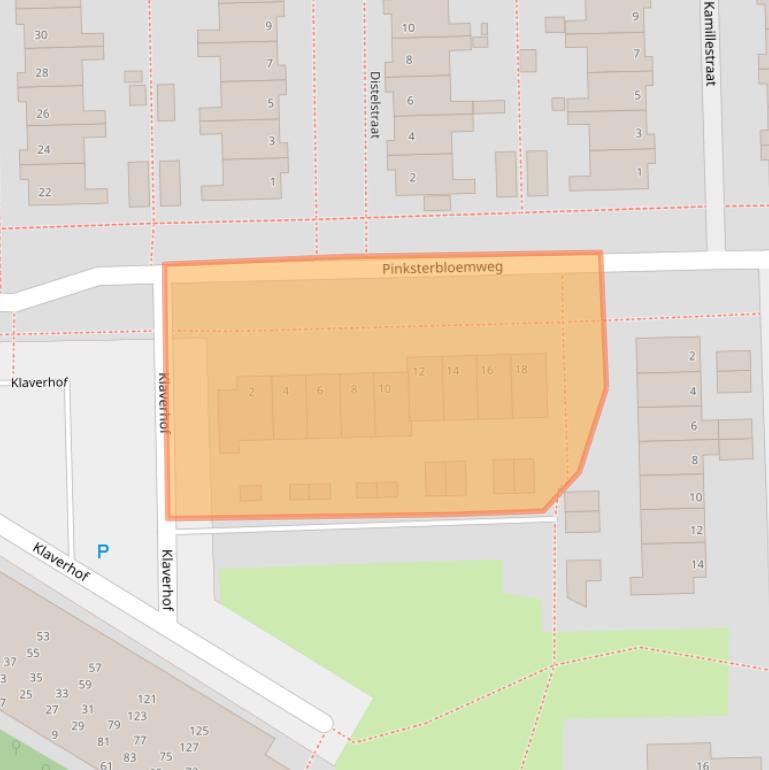 Kaart van postcodegebied 2403VL.