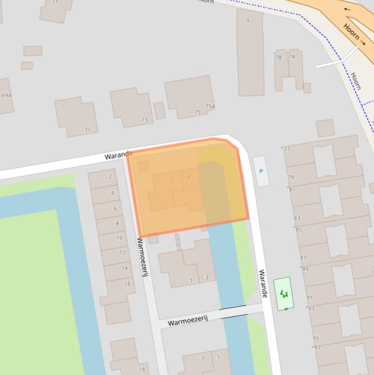 Kaart van postcodegebied 2404HV.