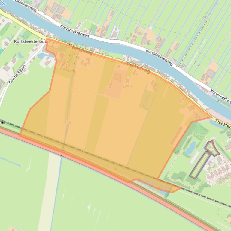 Kaart van postcodegebied 2407BD.