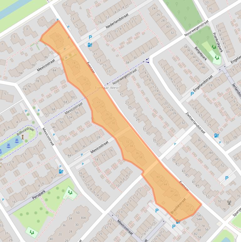 Kaart van postcodegebied 2408MG.