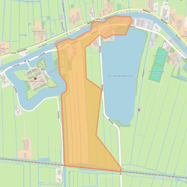 Kaart van postcodegebied 2415BV.