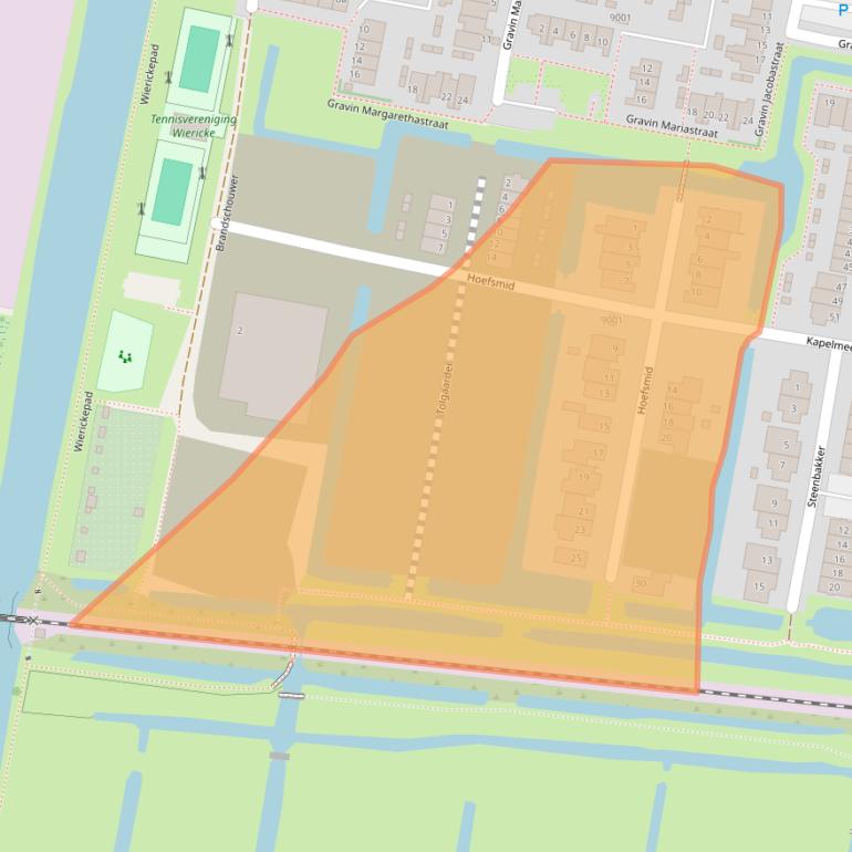 Kaart van postcodegebied 2415CG.