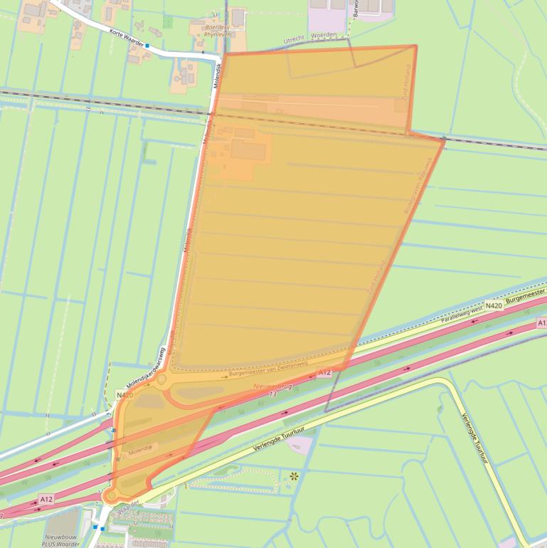 Kaart van postcodegebied 2415NA.