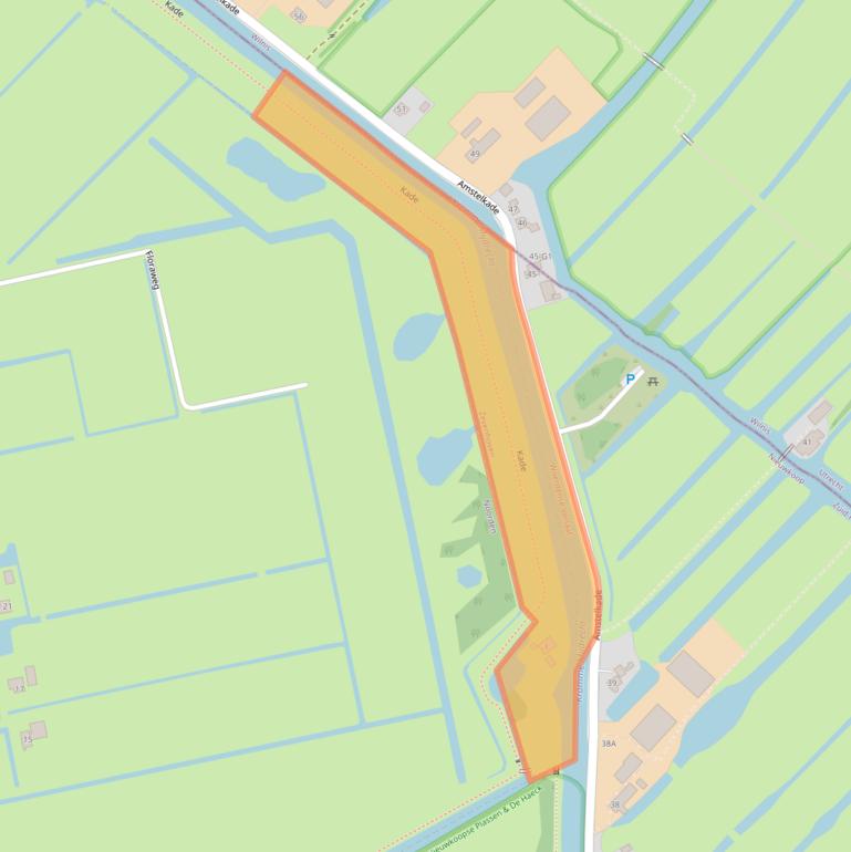 Kaart van postcodegebied 2435NL.