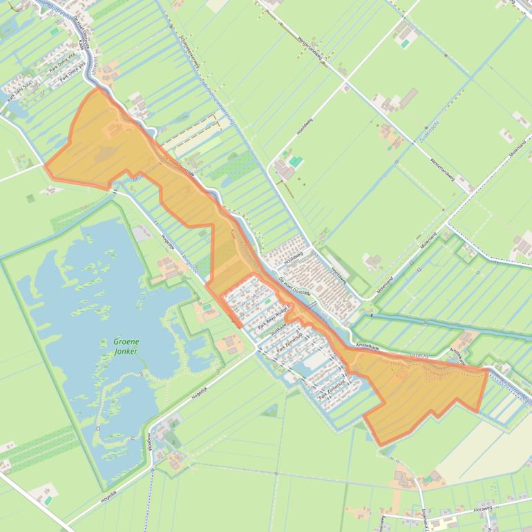 Kaart van postcodegebied 2435NN.