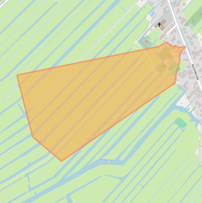 Kaart van postcodegebied 2445XH.