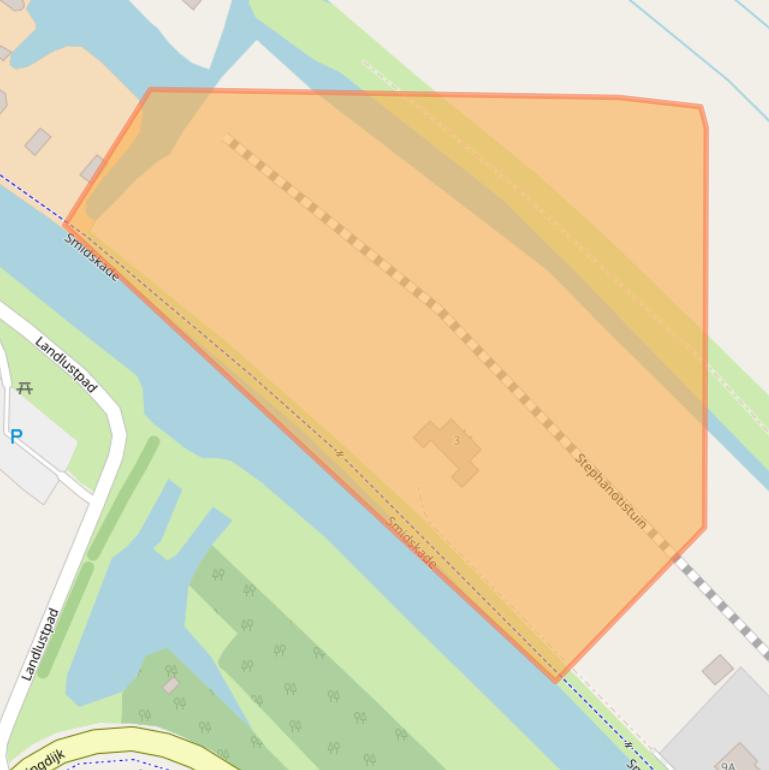 Kaart van postcodegebied 2461LT.