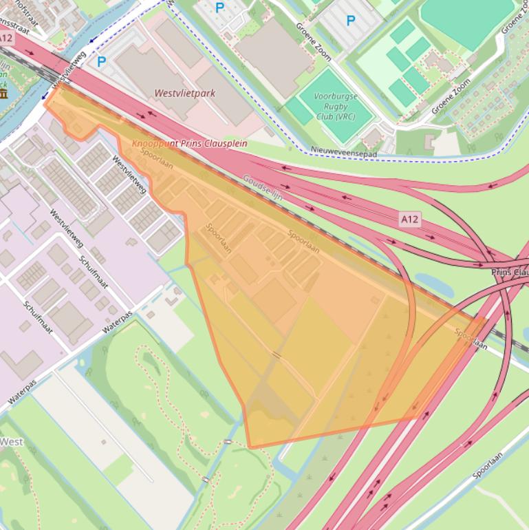 Kaart van postcodegebied 2495AL.