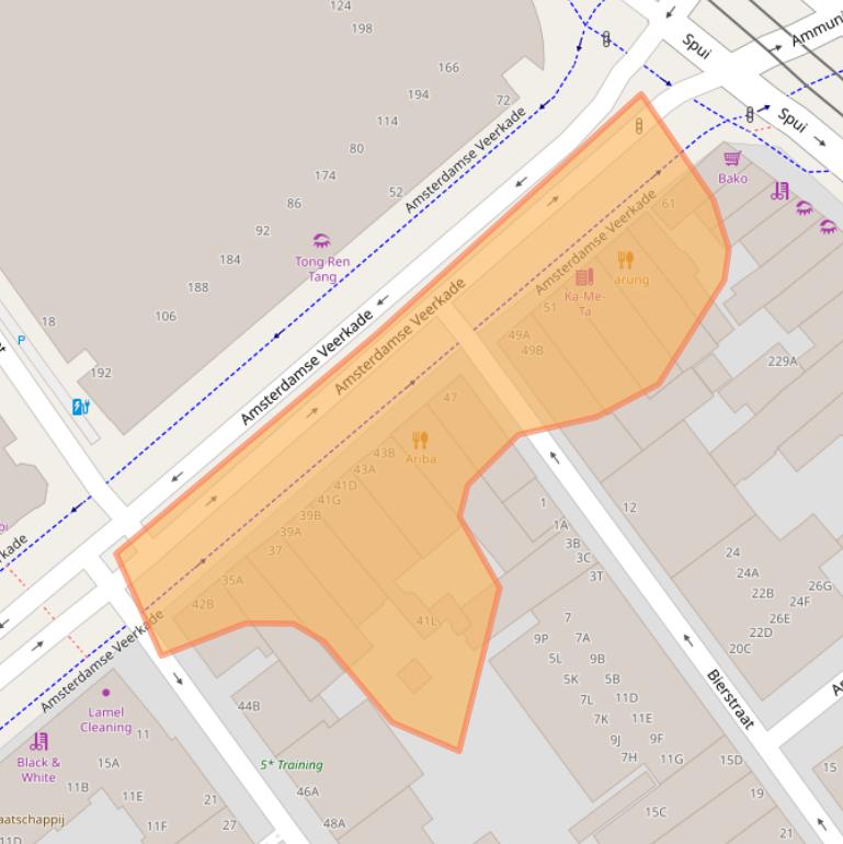 Kaart van postcodegebied 2512AH.