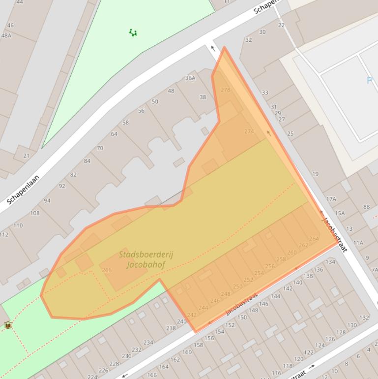 Kaart van postcodegebied 2512JG.