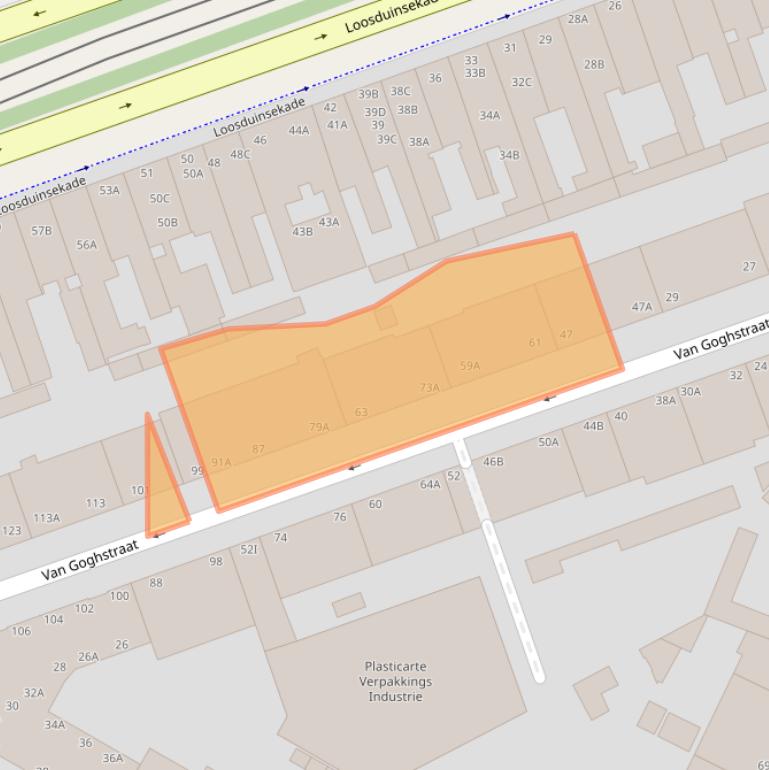 Kaart van postcodegebied 2512TB.