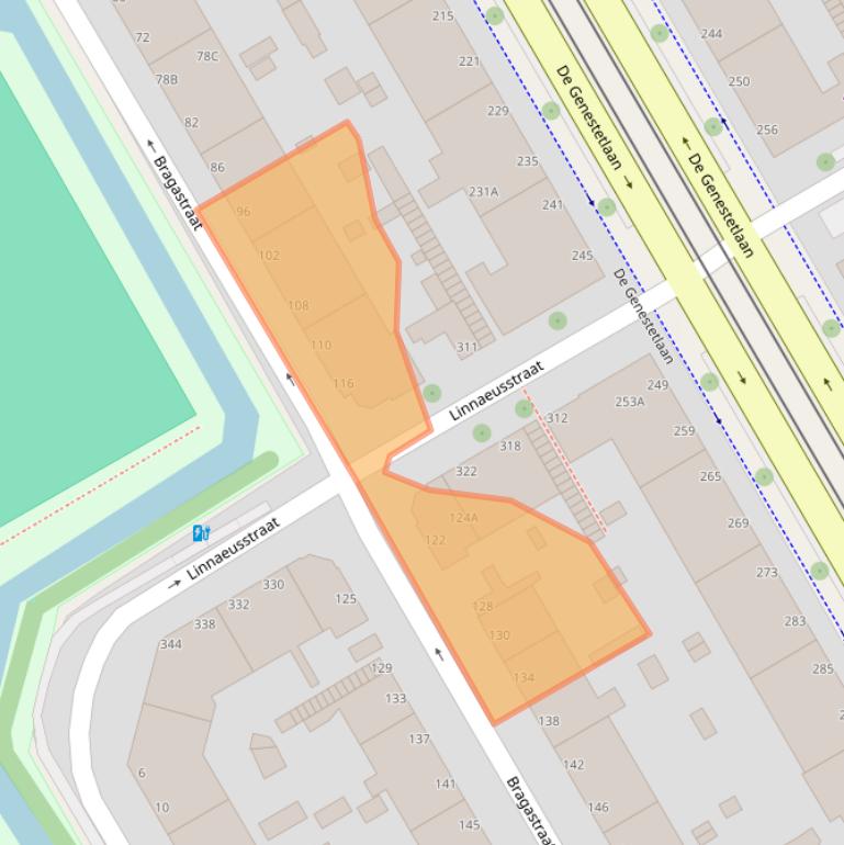 Kaart van postcodegebied 2523HK.